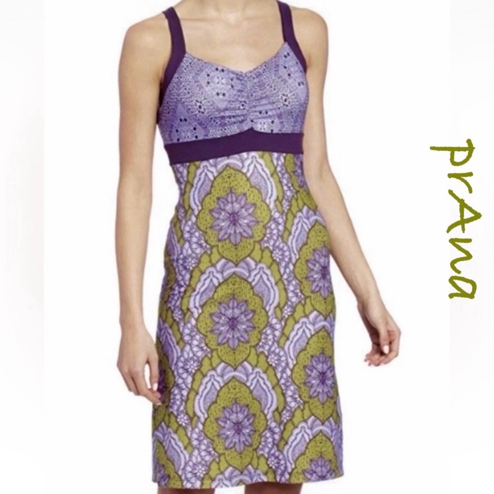 prAna Amaya Athletic Dress - Mandala A-line Knee-length Shelf Bra